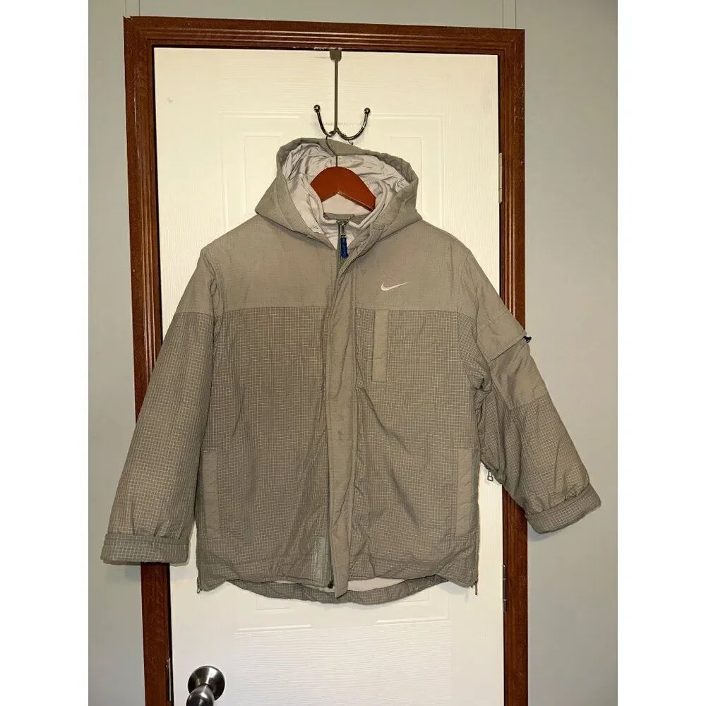 VERY RARE NIKE‎ 90’s (1999-2000) Vintage Green Zip Up Coat Size Medium
